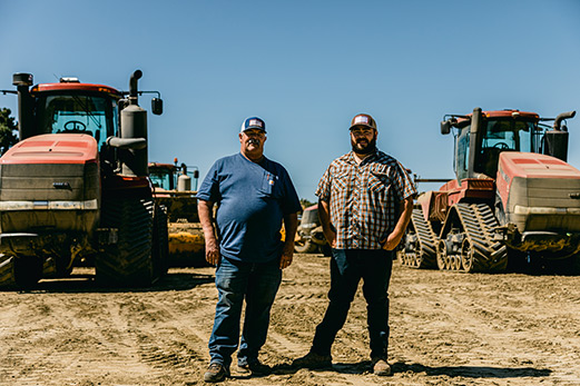 Bobby & his son Chris at a job site in Watsonville, CA